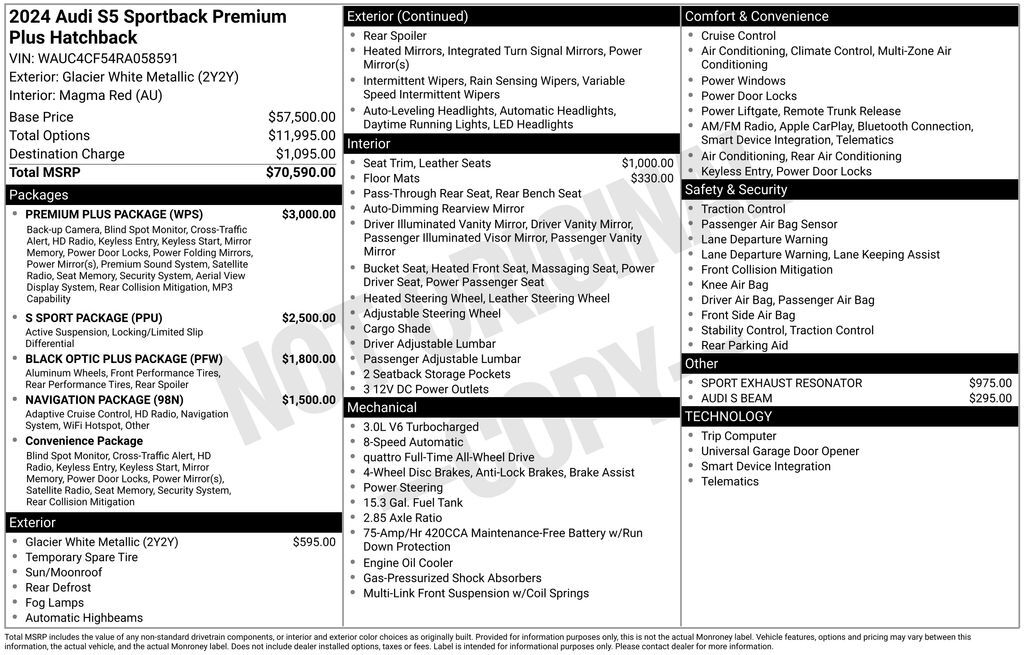 2024 Audi S5 Sportback Premium Plus Lakeland FL