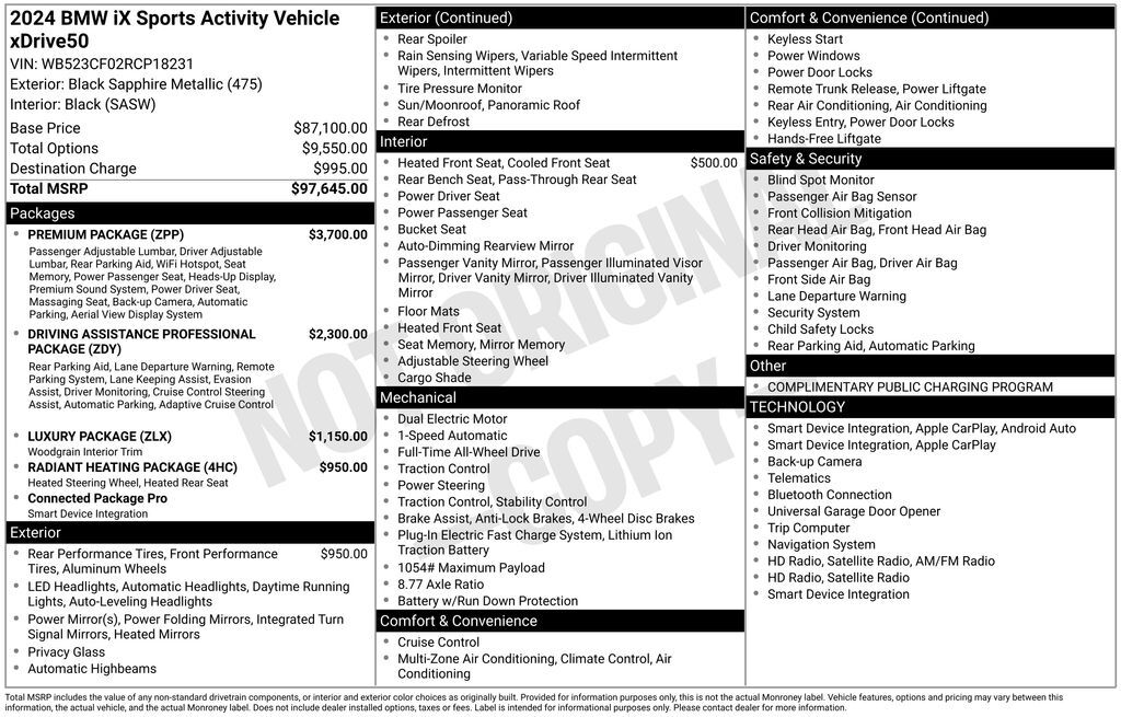 2024 BMW iX xDrive50 San Clemente CA