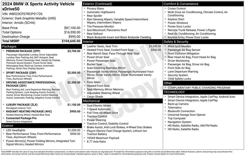 2024 BMW iX xDrive50 San Clemente CA