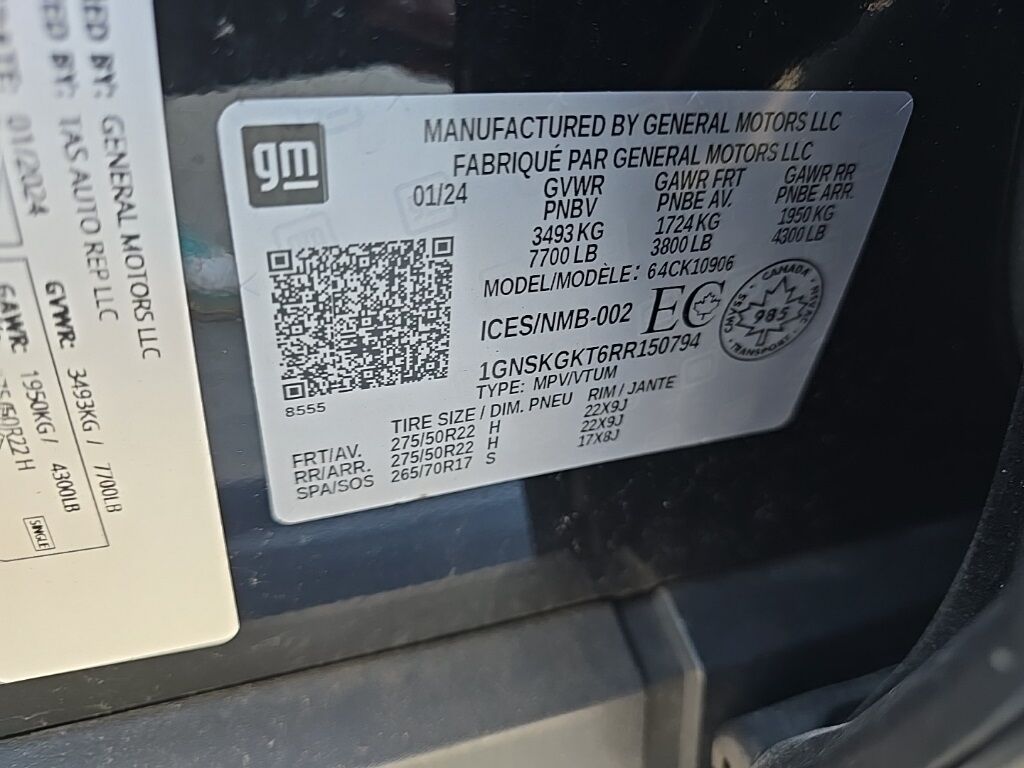 2024 Chevrolet Suburban High Country 4WD Fond du Lac WI