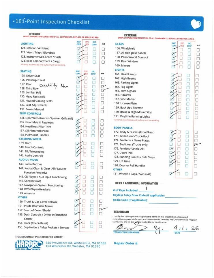 2024 Chrysler Pacifica Touring - HANDICAP VAN Webster MA 2024 Chrysler Pacifica Touring - HANDICAP VAN Webster MA