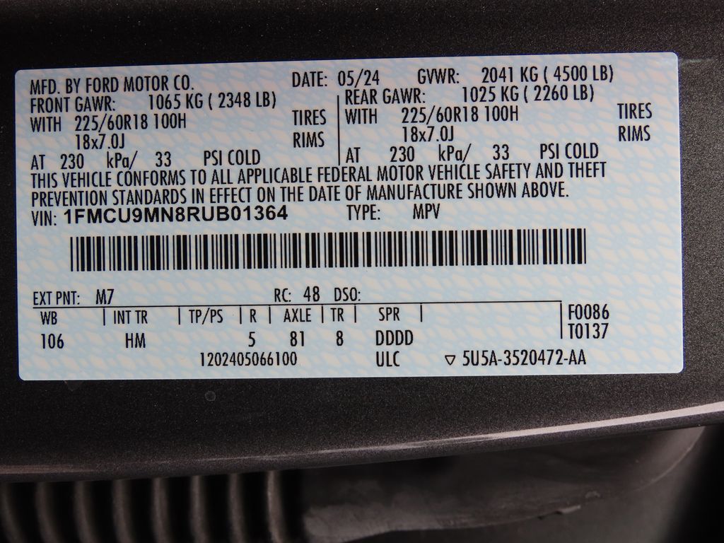 2024 Ford Escape ST-Line