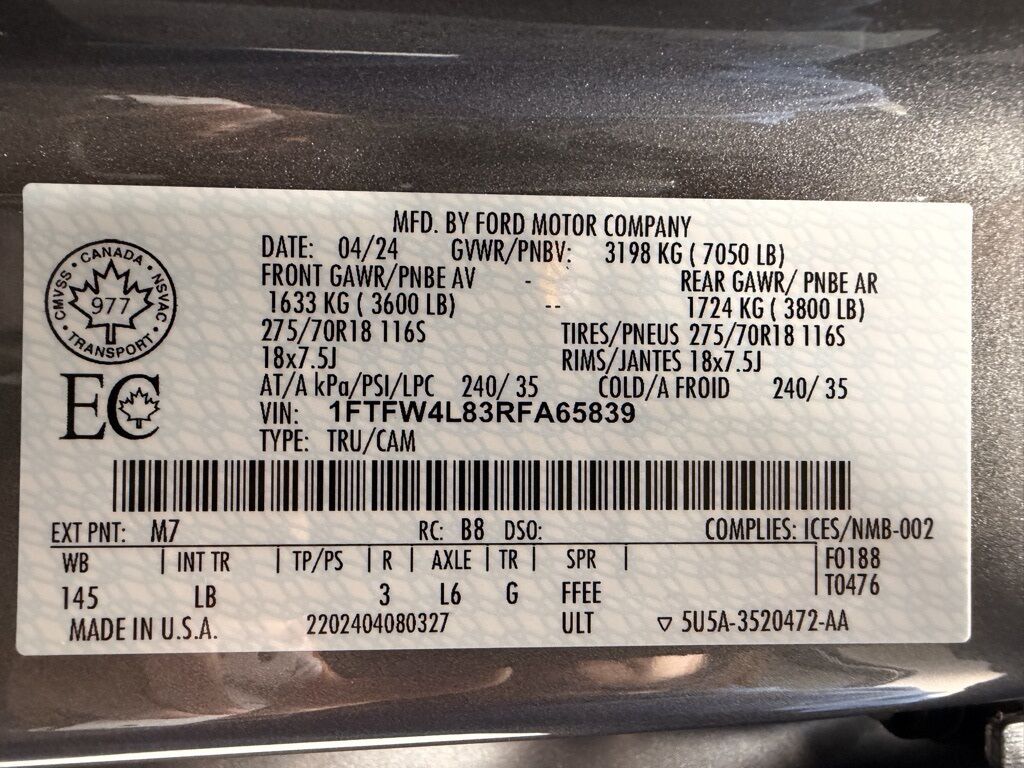 2024 Ford F-150 4x4 SuperCrew Tremor Minocqua WI 2024 Ford F-150 4x4 SuperCrew Tremor Minocqua WI