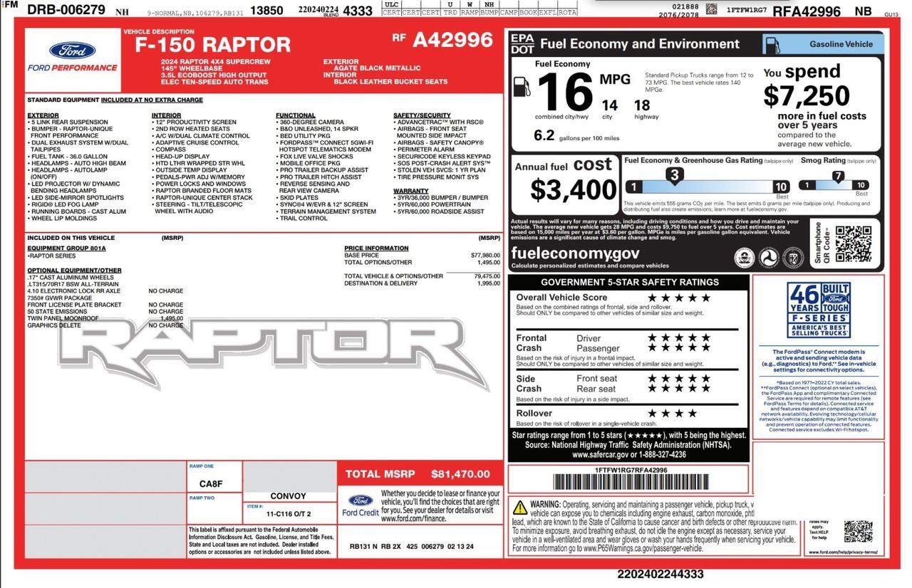 2024 Ford F-150 Raptor Marietta GA 2024 Ford F-150 Raptor Marietta GA