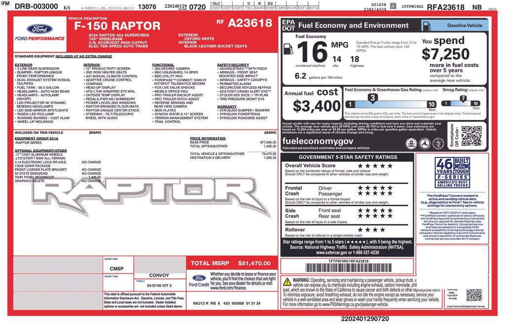 2024 Ford F-150 Raptor Lakeland FL