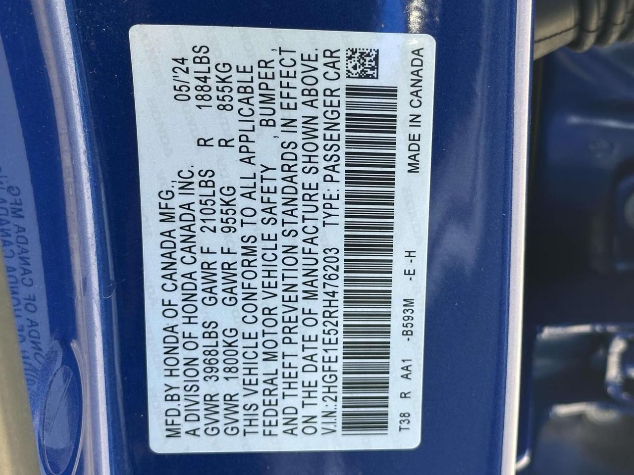 2024 Honda Civic Si Base Woodbridge VA