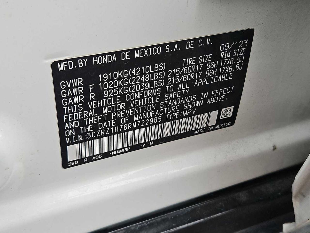 2024 Honda HR-V EX-L Irving TX