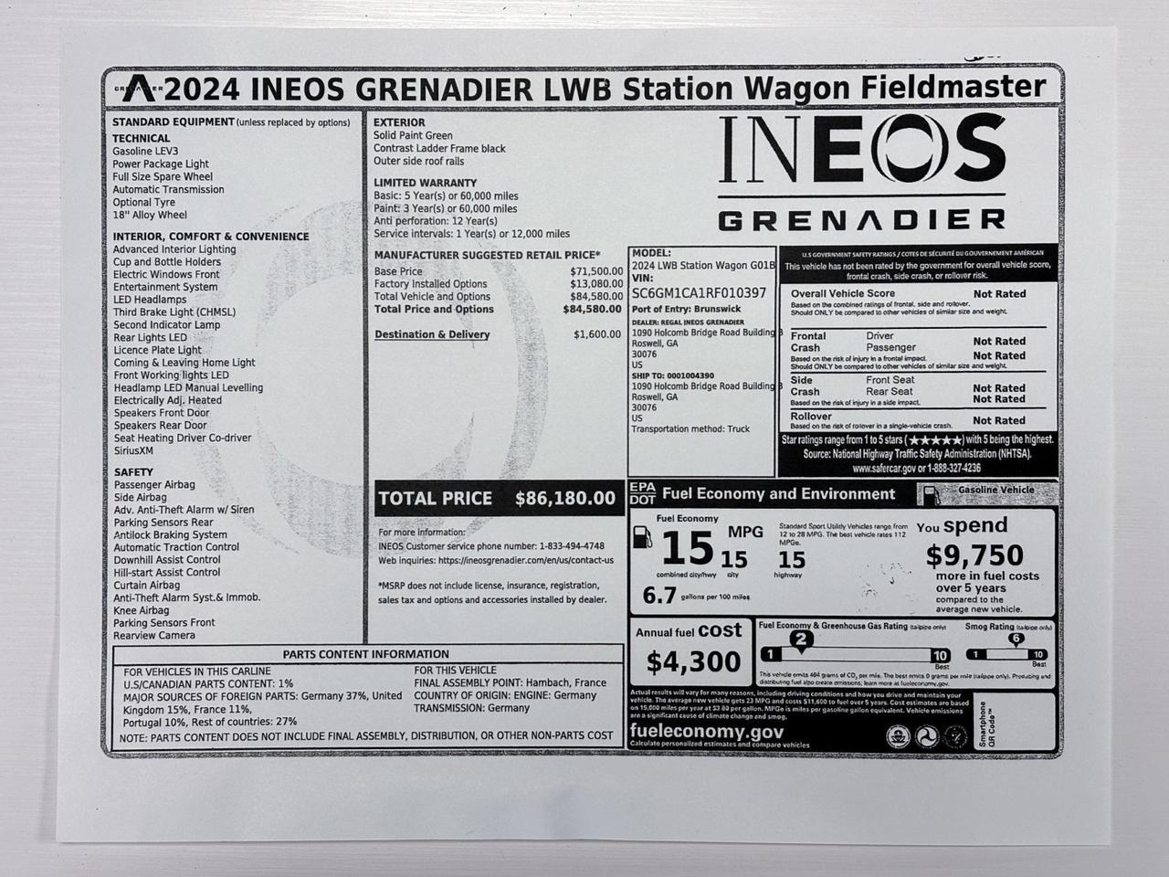 2024 INEOS Grenadier Fieldmaster Marietta GA 2024 INEOS Grenadier Fieldmaster Marietta GA