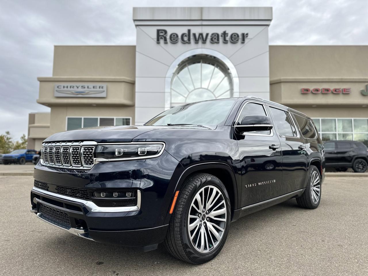 2024 Jeep Grand Wagoneer L Series III 4x4 | Low KMs | 3L Hurricane | Leather | NAV | Heated Vented Seats | Sunroof Redwater AB 2024 Jeep Grand Wagoneer L Series III 4x4 | Low KMs | 3L Hurricane | Leather | NAV | Heated Vented Seats | Sunroof Redwater AB