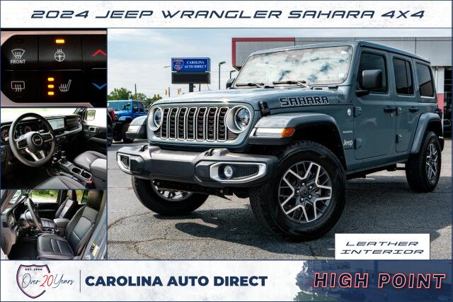 2024 Jeep Wrangler Sahara 4X4 / McKinley Leather / Heated Seats! High Point NC 2024 Jeep Wrangler Sahara 4X4 / McKinley Leather / Heated Seats! High Point NC