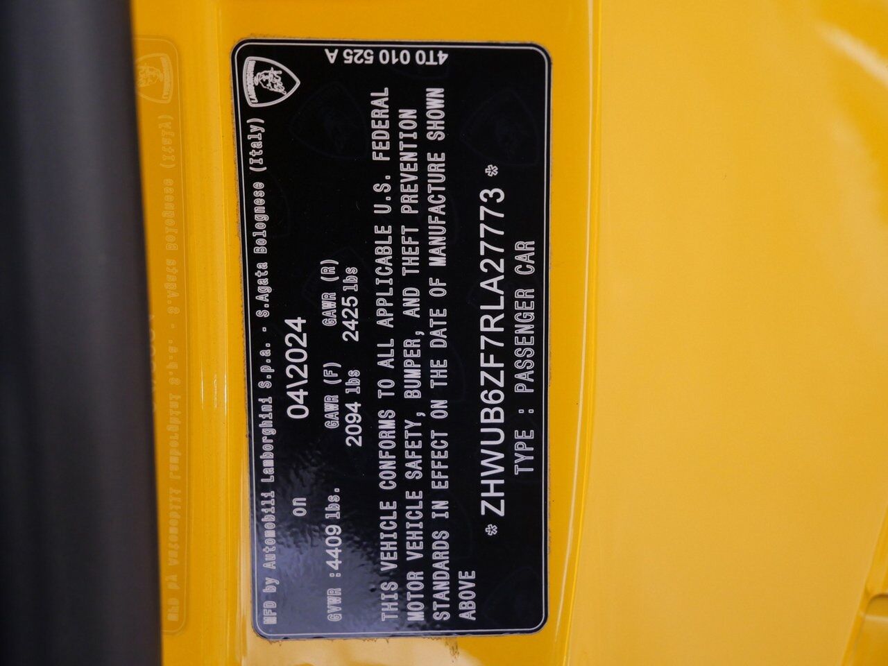 2024 Lamborghini Huracan Tecnica Base Base Lawrence KS