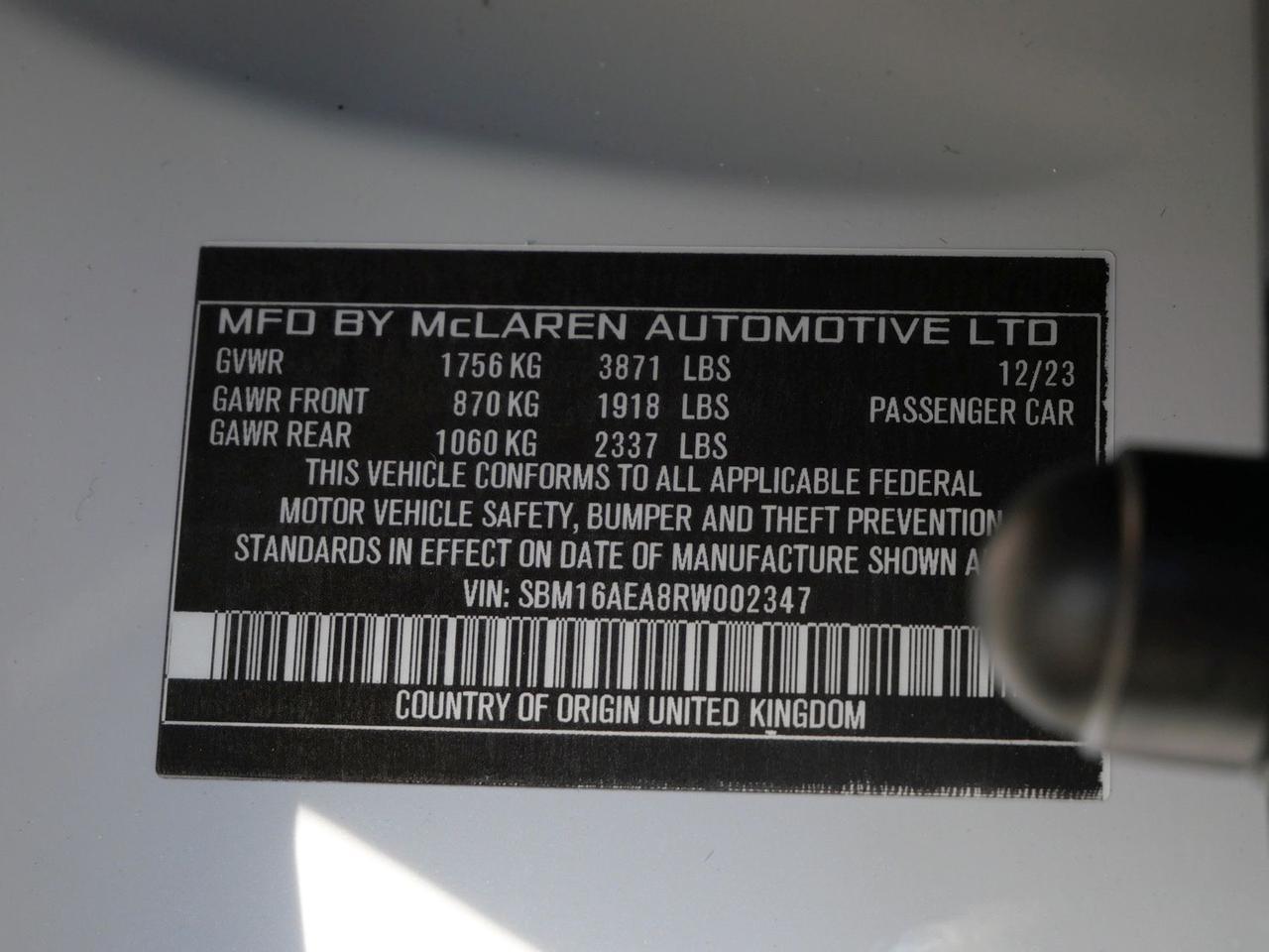 2024 McLaren Artura TechLux TechLux Lawrence KS