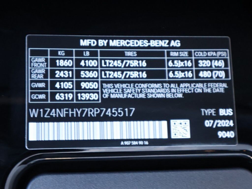 2024 Mercedes-Benz Sprinter 2500 Passenger 144 WB San Clemente CA