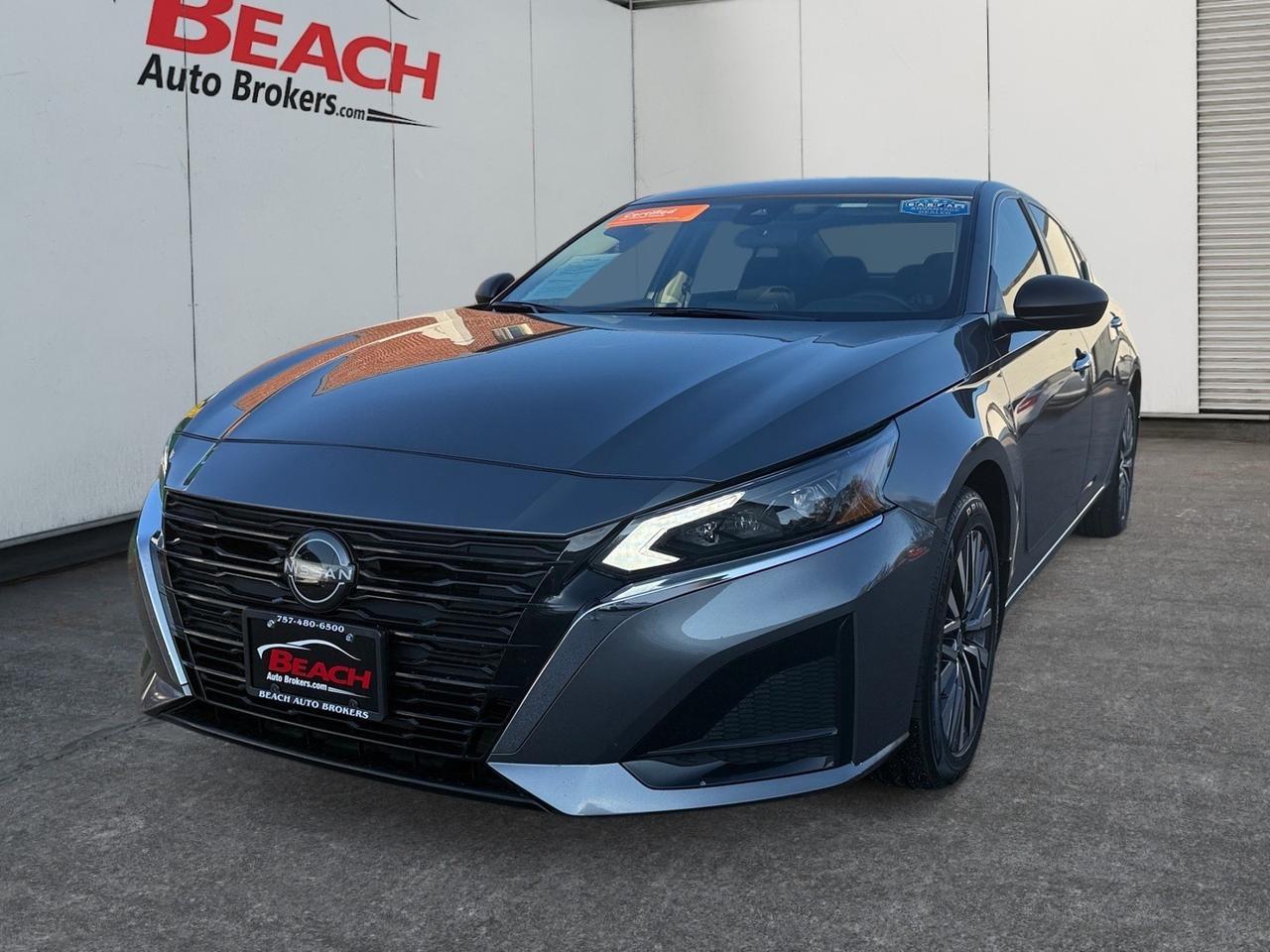 2024 Nissan Altima 2.5 SV, APPLE CARPLAY/ANDROID AUTO, BLUETOOTH, REMOTE START, PUSH BUTTON START, ELECTRONIC PARKING BREAK, POWER MIRRORS, SKAR SPEAKERS, BACKUP CAMERA, CLEAN CARFAX, ONLY 1 OWNER! Norfolk VA 2024 Nissan Altima 2.5 SV, APPLE CARPLAY/ANDROID AUTO, BLUETOOTH, REMOTE START, PUSH BUTTON START, ELECTRONIC PARKING BREAK, POWER MIRRORS, SKAR SPEAKERS, BACKUP CAMERA, CLEAN CARFAX, ONLY 1 OWNER! Norfolk VA