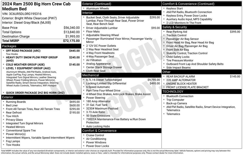 2024 Ram 2500 Big Horn Lakeland FL