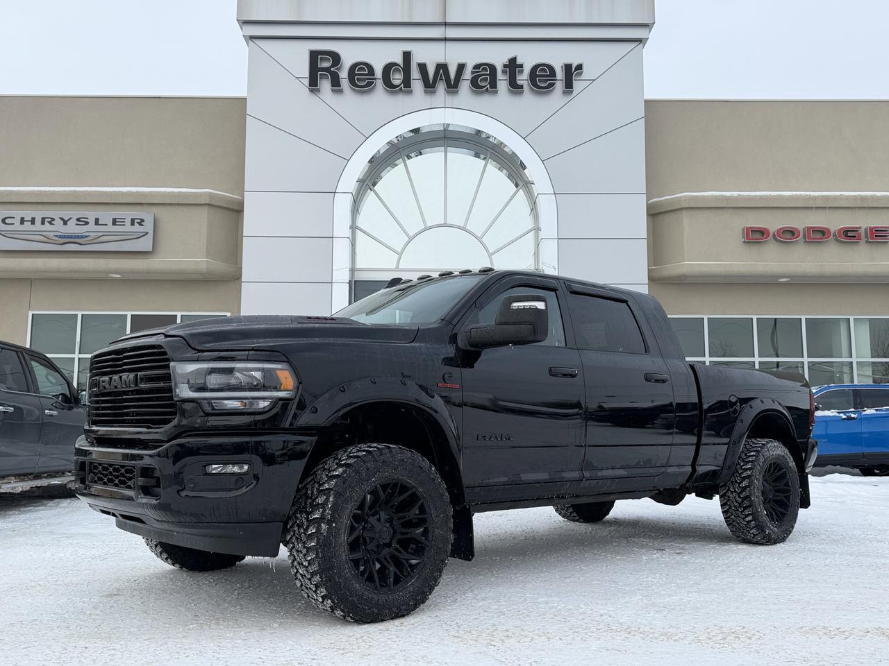 2024 Ram 3500 Laramie Night Edition Mega Cab 4x4 | Rig Ready Ram | SHADOW | 2" Level | 20" Fuel Rim | 35" Toyos Redwater AB 2024 Ram 3500 Laramie Night Edition Mega Cab 4x4 | Rig Ready Ram | SHADOW | 2" Level | 20" Fuel Rim | 35" Toyos Redwater AB