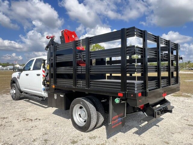 2024 Ram 5500 SL Crew Cab 9' BABCO Steel Stake Flatbed with Fassi F85 Knuckle Boom Crane Homestead FL 2024 Ram 5500 SL Crew Cab 9' BABCO Steel Stake Flatbed with Fassi F85 Knuckle Boom Crane Homestead FL