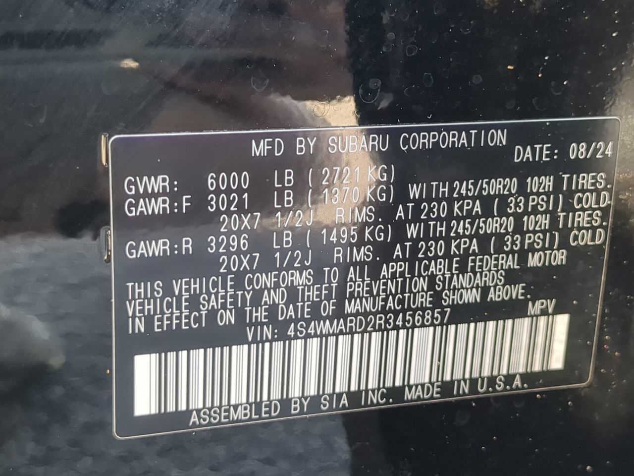 2024 Subaru Ascent Limited Appleton WI