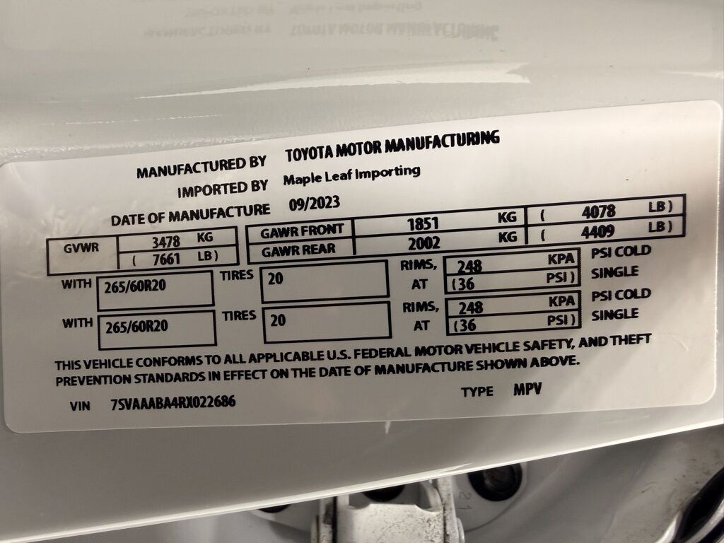 2024 Toyota Sequoia Limited 4WD Minocqua WI 2024 Toyota Sequoia Limited 4WD Minocqua WI