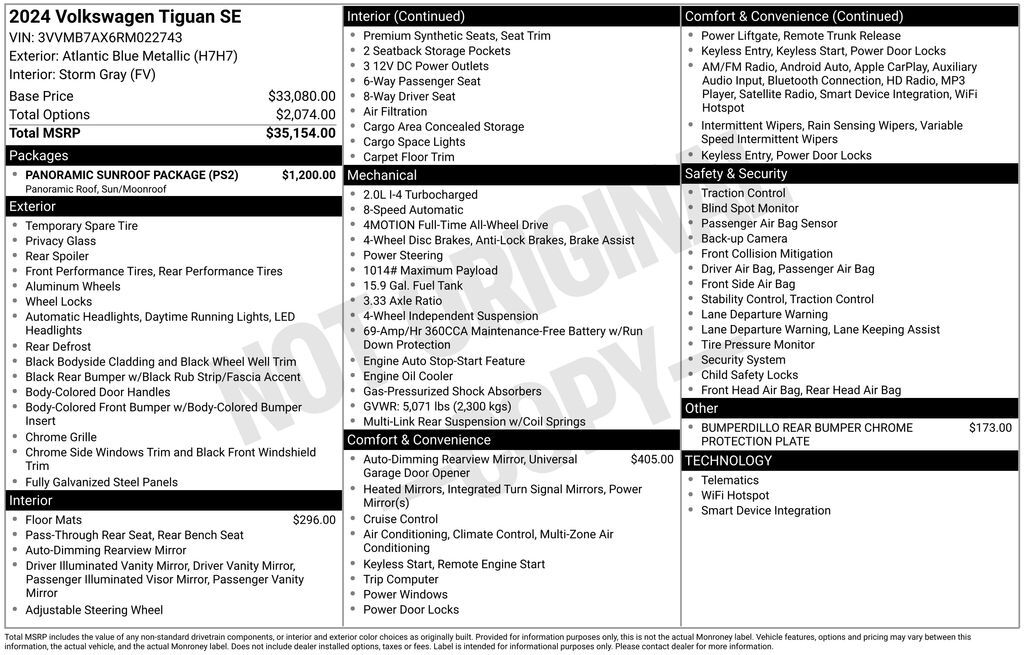 2024 Volkswagen Tiguan 2.0T SE San Clemente CA