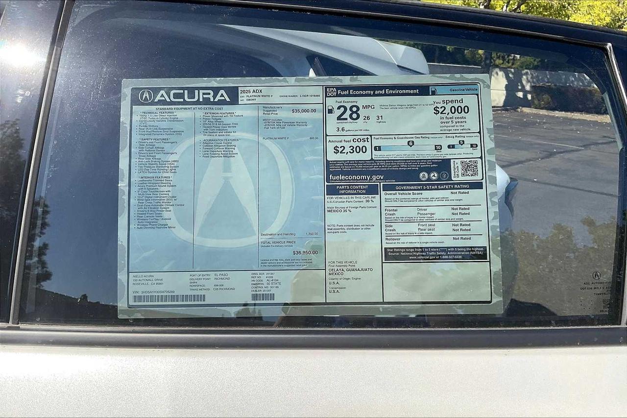 2025 Acura ADX Roseville CA