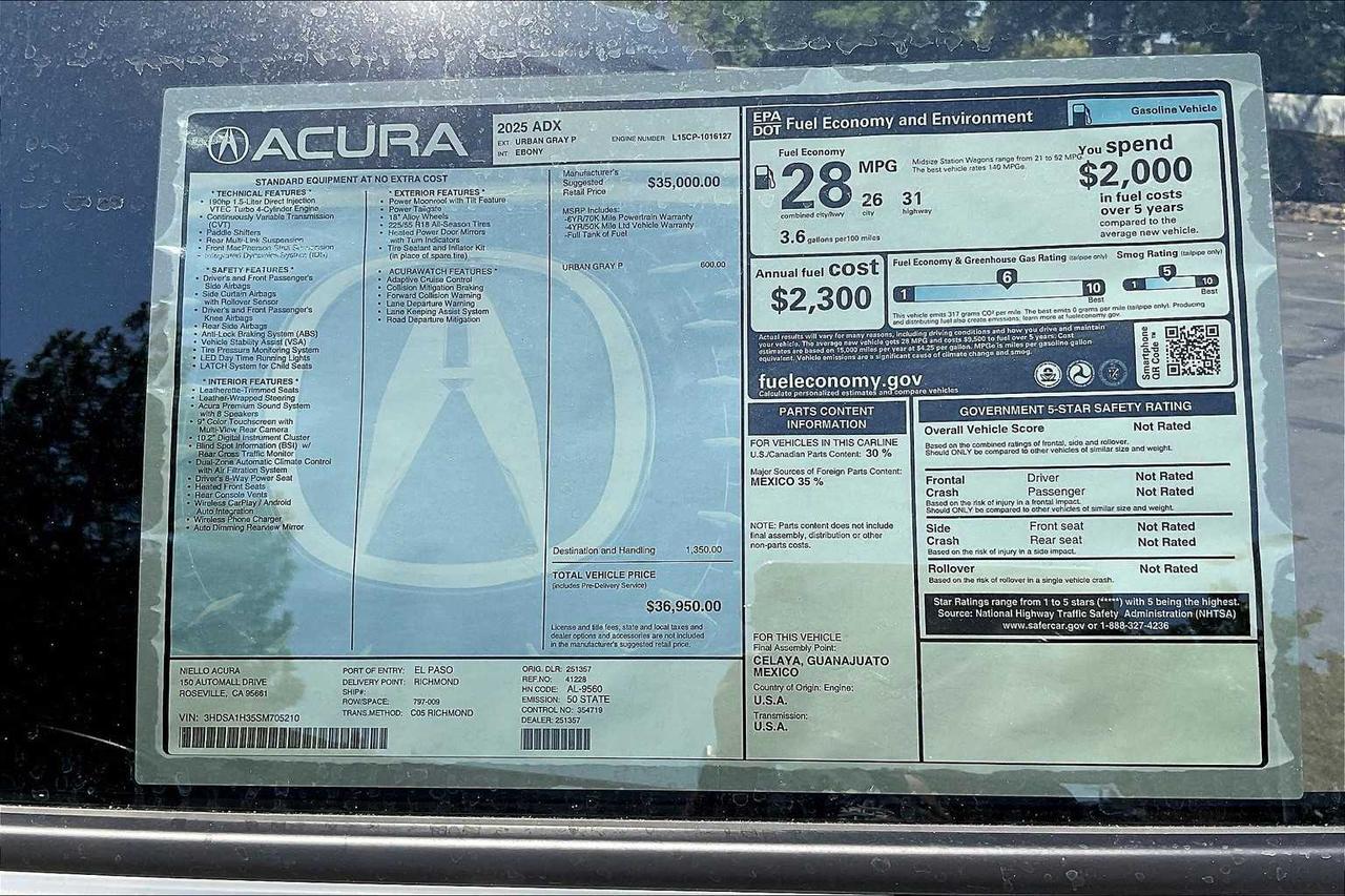 2025 Acura ADX Roseville CA