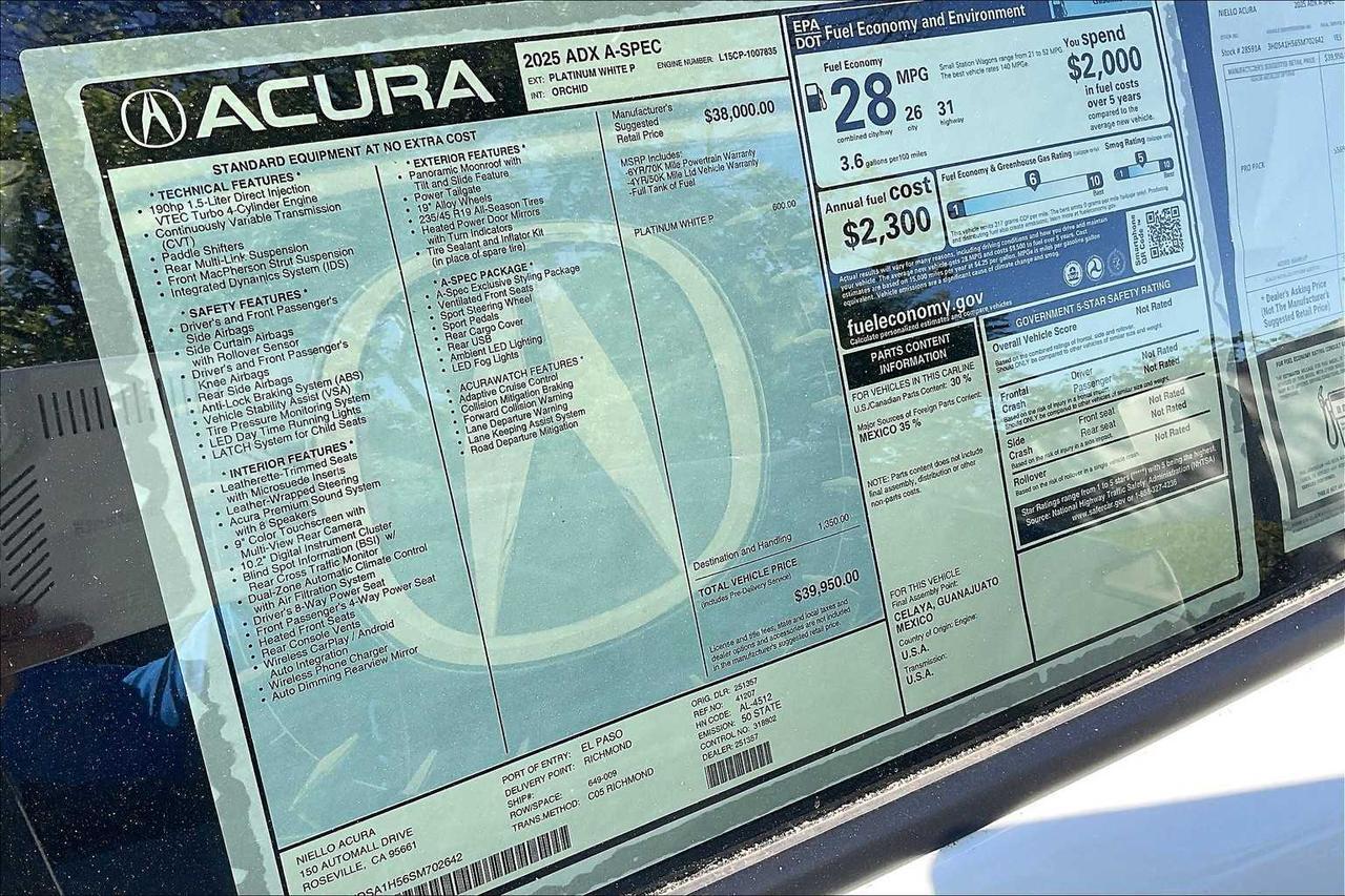 2025 Acura ADX w/A-Spec Package Roseville CA