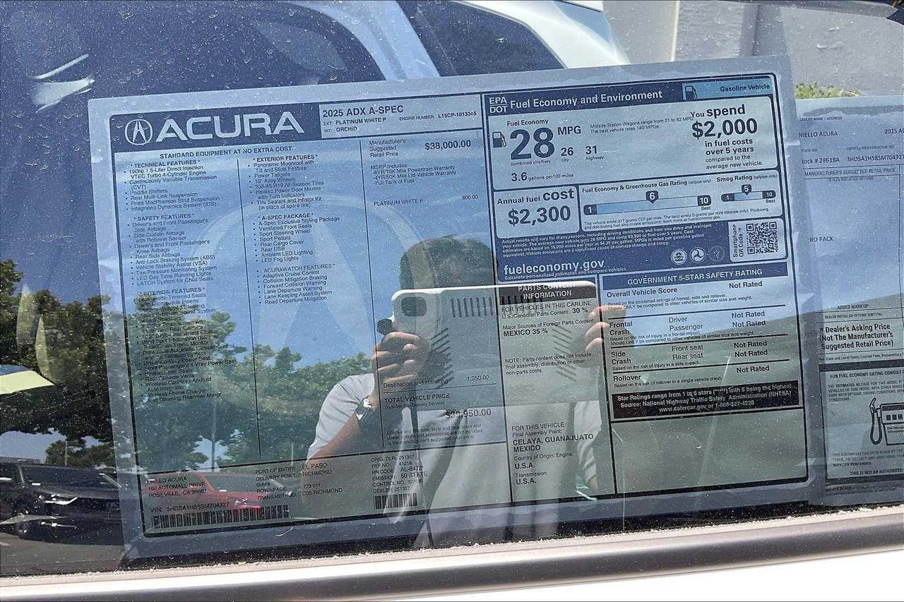2025 Acura ADX w/A-Spec Package Roseville CA