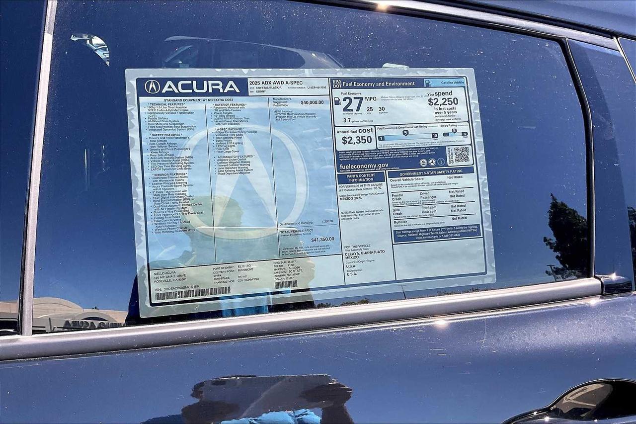 2025 Acura ADX w/A-Spec Package Roseville CA