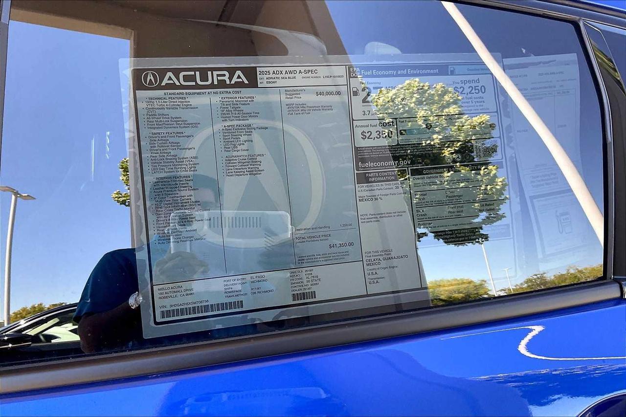 2025 Acura ADX w/A-Spec Package Roseville CA