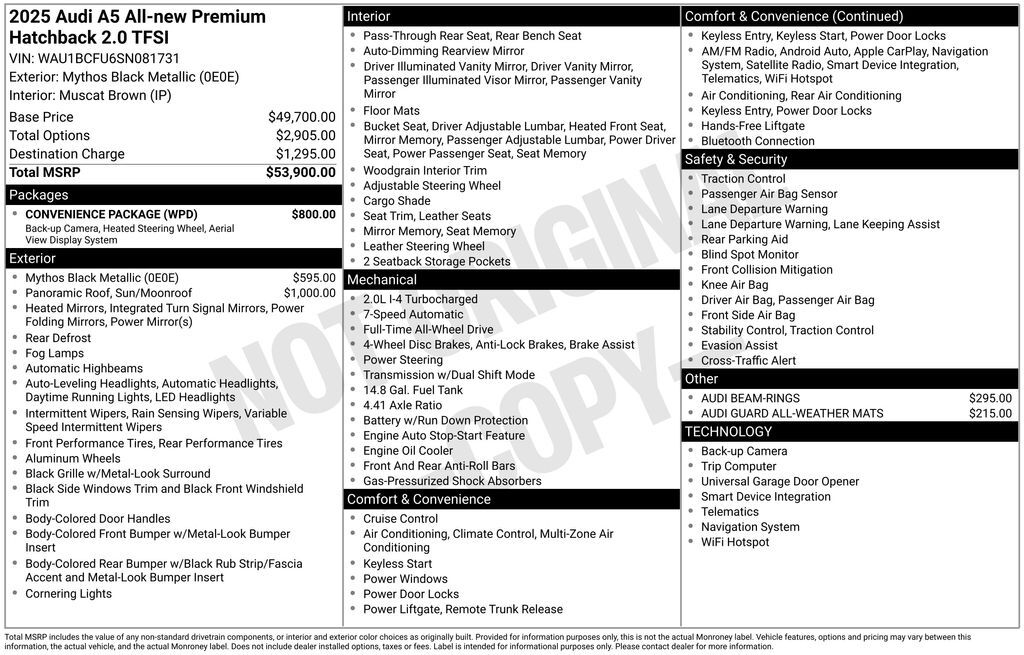 2025 Audi All-new A5 Lakeland FL