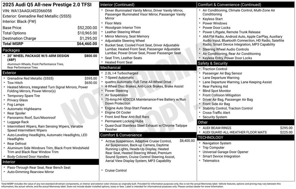 2025 Audi All-new Q5 2.0T Prestige Lakeland FL