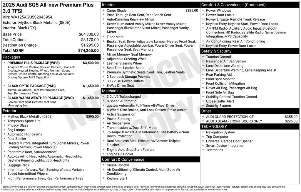 2025 Audi All-new SQ5 3.0T Premium Plus Lakeland FL