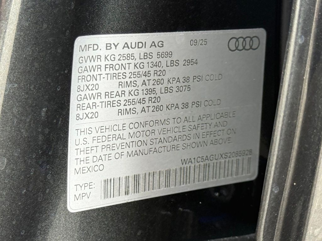 2025 Audi All-new SQ5 3.0T Prestige Lakeland FL