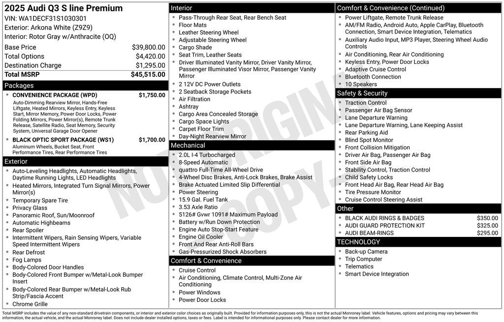 2025 Audi Q3 Premium Lakeland FL