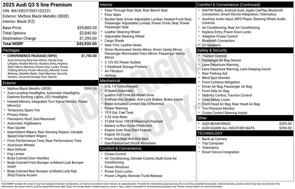 2025 Audi Q3 Premium Lakeland FL