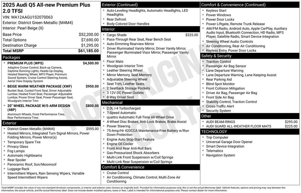 2025 Audi Q5 2.0T Premium Plus Lakeland FL