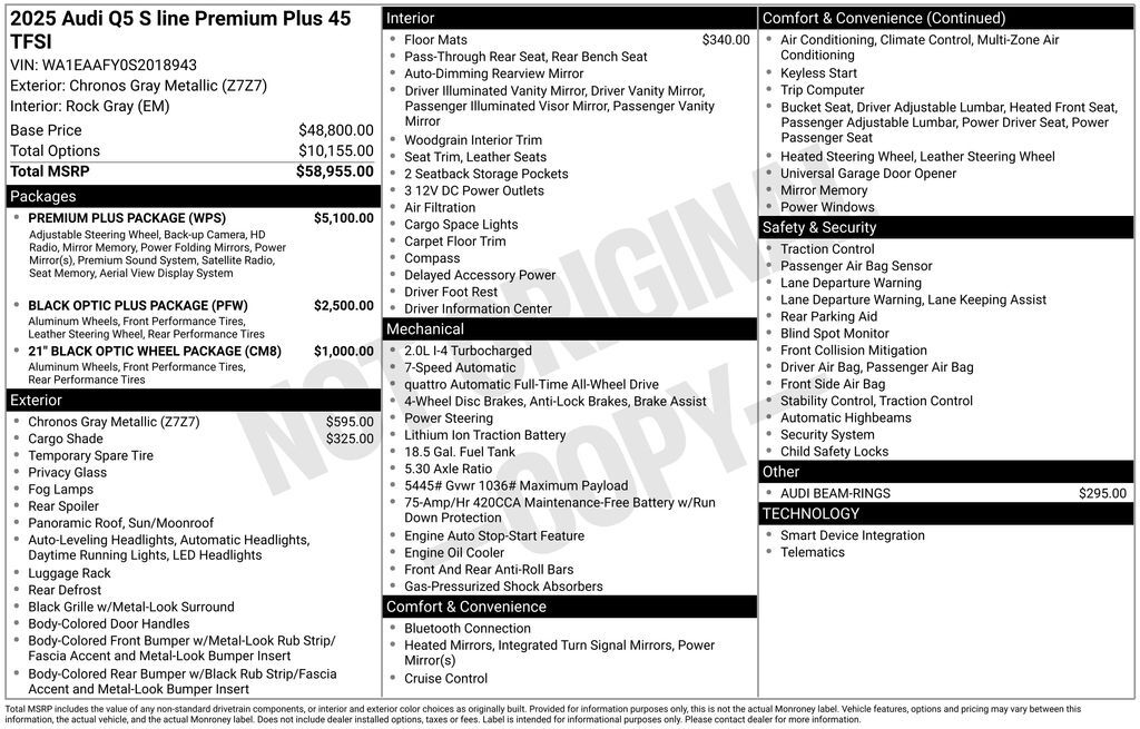 2025 Audi Q5 45 S line Premium Plus Lakeland FL
