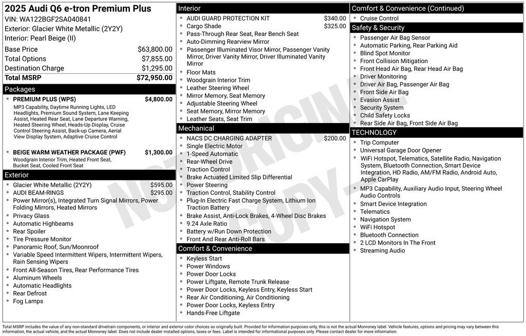 2025 Audi Q6 e-tron Premium Plus Lakeland FL