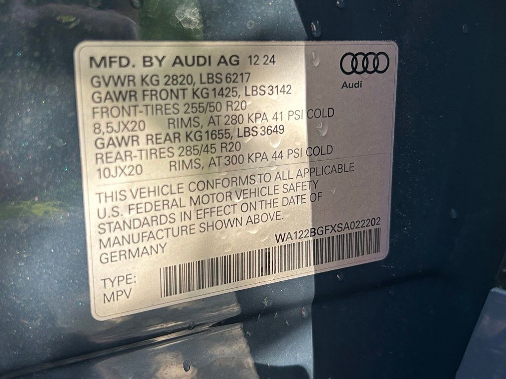 2025 Audi Q6 e-tron Premium Plus Lakeland FL