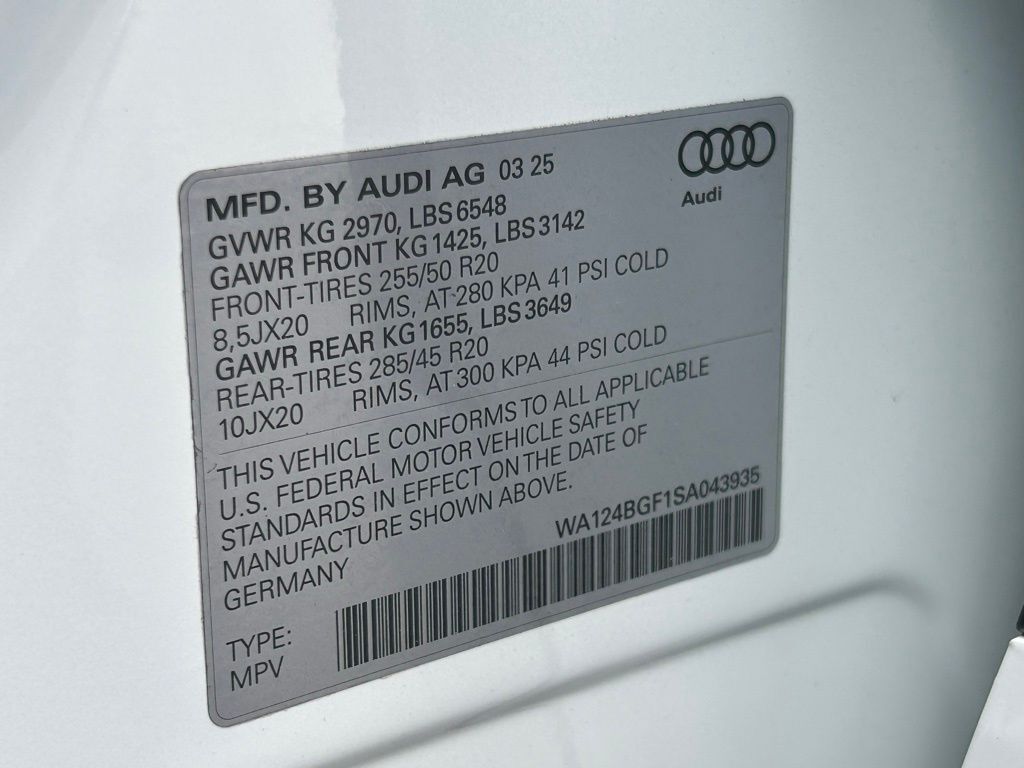 2025 Audi Q6 e-tron Premium Plus Lakeland FL