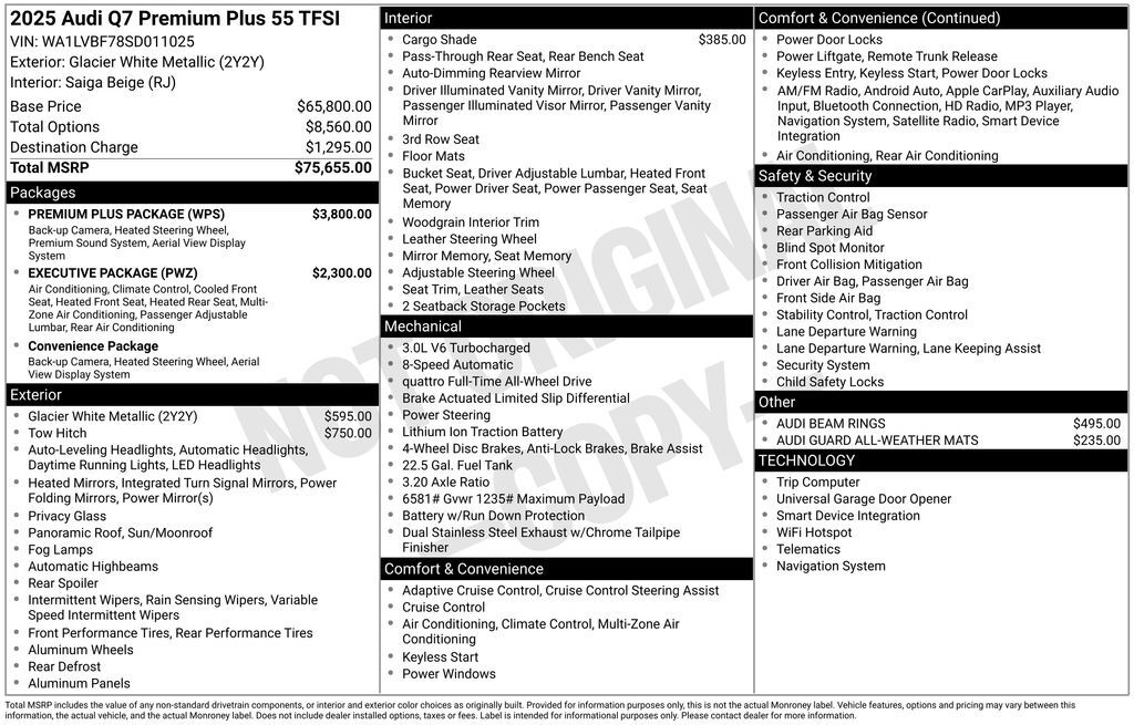 2025 Audi Q7 55 Premium Plus Lakeland FL