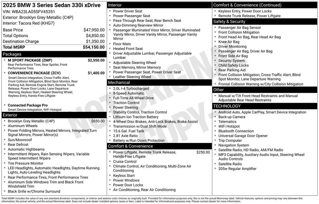 2025 BMW 3 Series 330i xDrive San Clemente CA