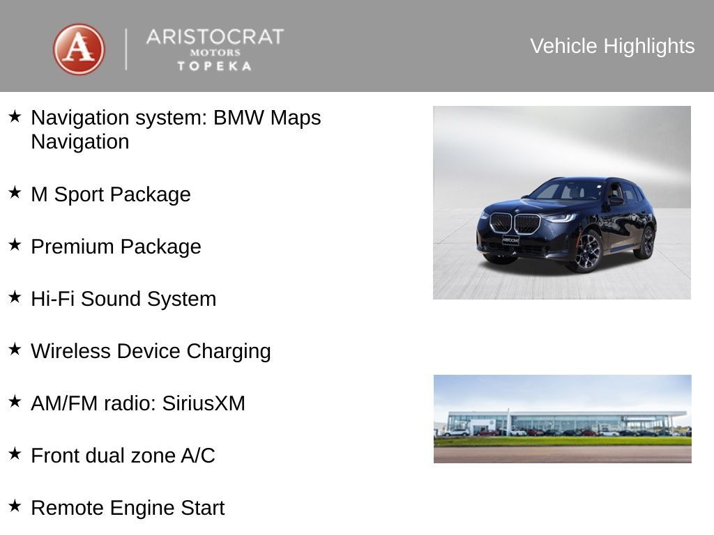 2025 BMW X3 30 xDrive
