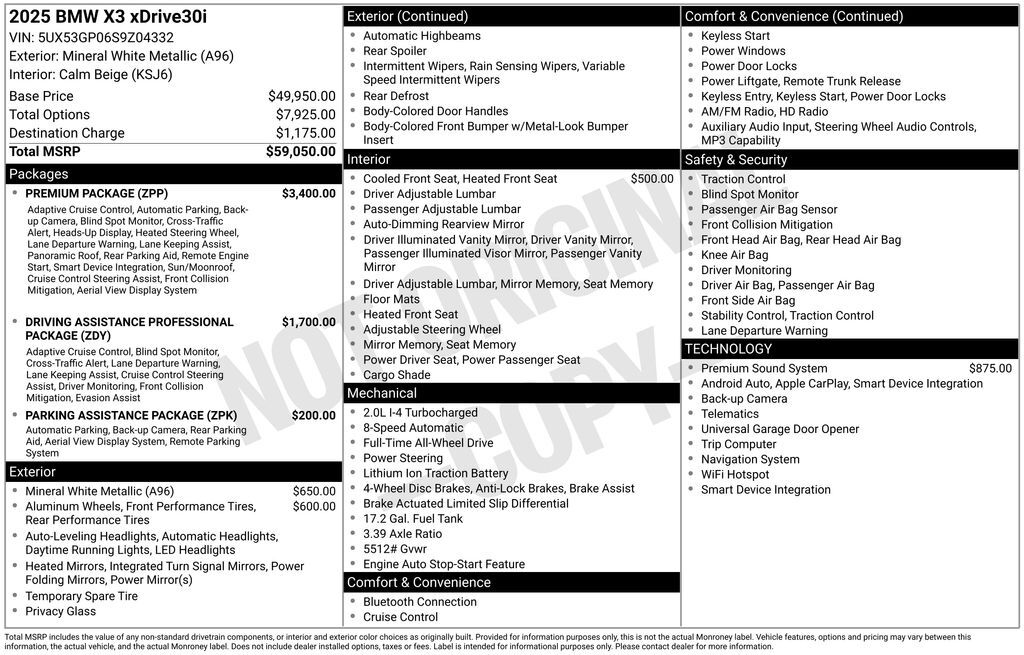 2025 BMW X3 30 xDrive