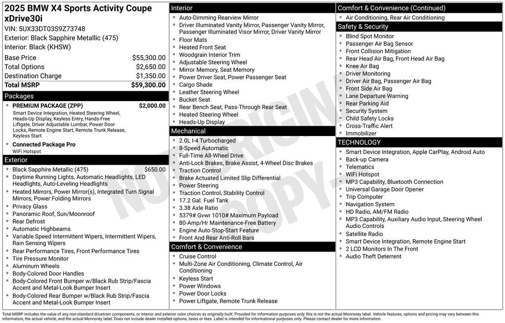 2025 BMW X4 xDrive30i