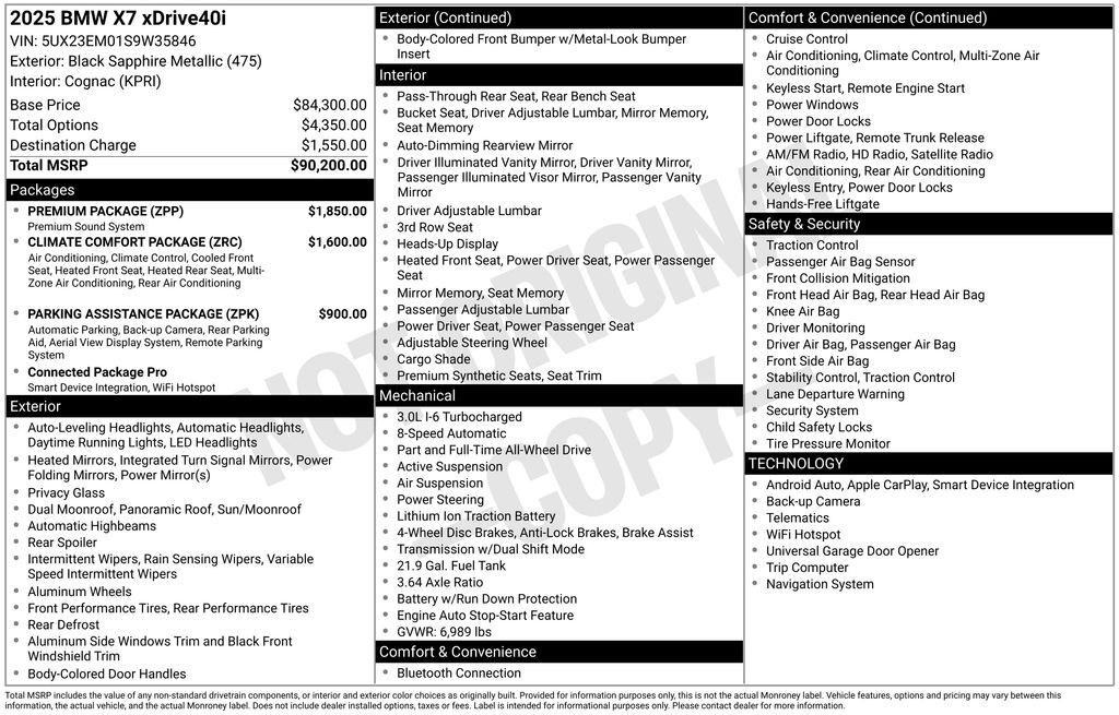 2025 BMW X7 xDrive40i San Clemente CA