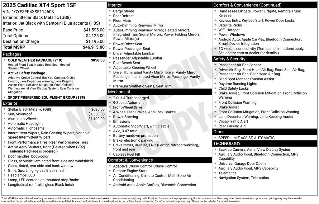 2025 Cadillac XT4 Sport Lakeland FL