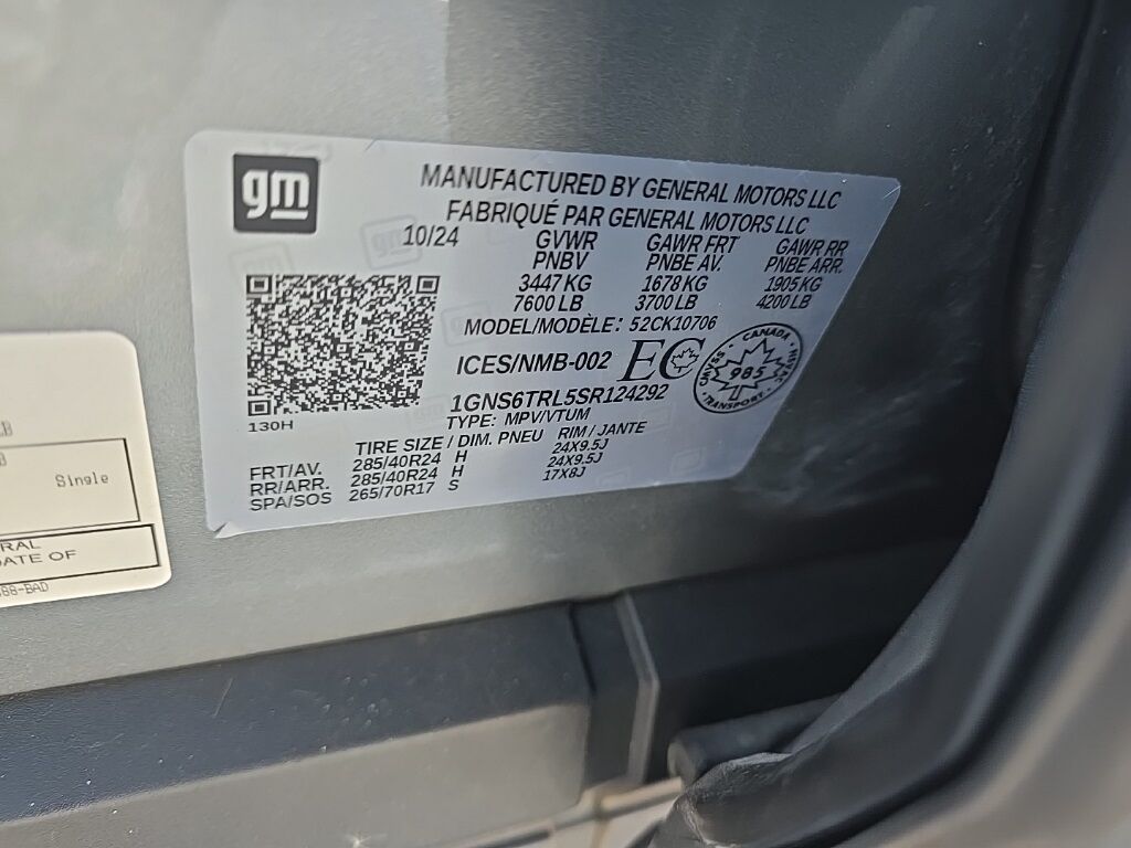 2025 Chevrolet Tahoe High Country 4WD Fond du Lac WI 2025 Chevrolet Tahoe High Country 4WD Fond du Lac WI