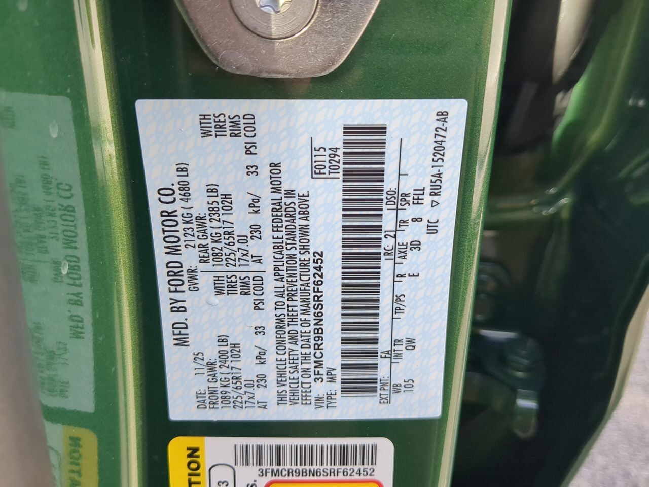 2025 Ford Bronco Sport Big Bend Appleton WI